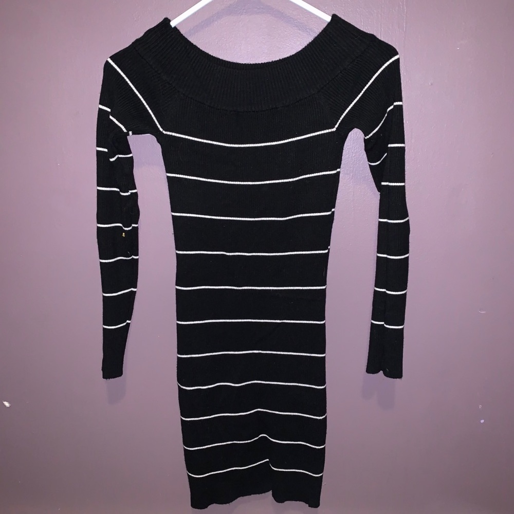 Dynamite stripped sweater dress